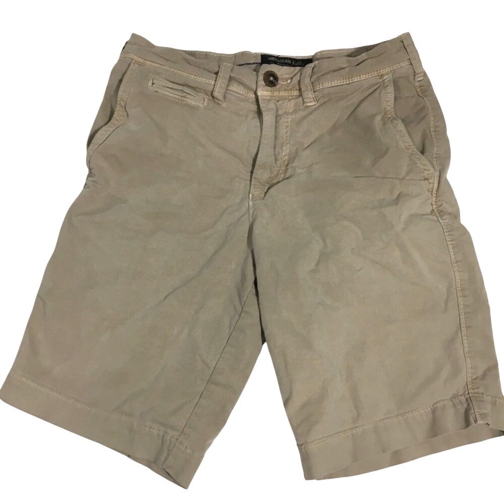 American Eagle‎ Extreme Flex Chino Shorts 26 Tan Khaki